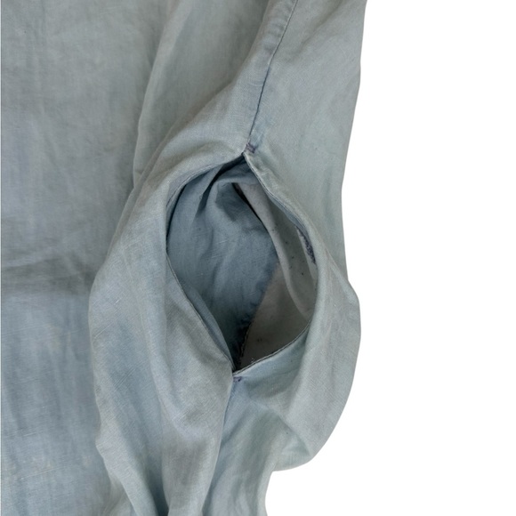 Armani Exchange Linen & Cotton Tie Dye Light Blue Dress Small - Picture 3 of 7